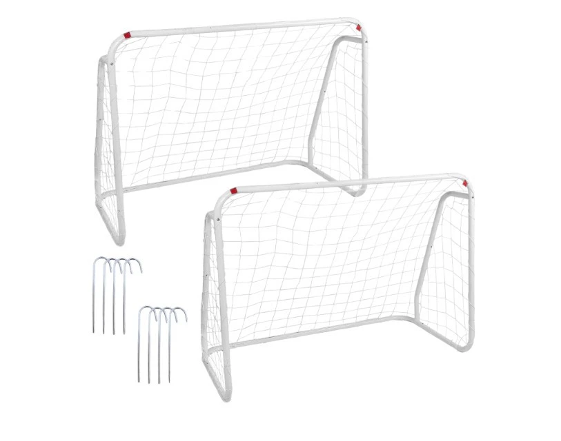 2 darab foci kapu készlet hálóval 124 x 96 x 61 cm