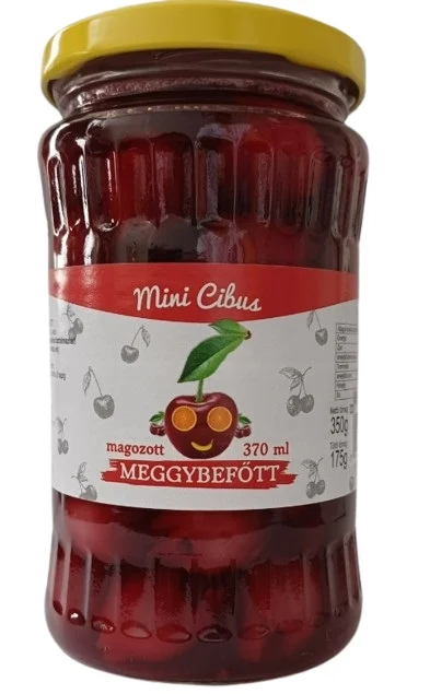 CIBUS MINI MEGGYBEFŐTT MAGOZOTT 350/175G
