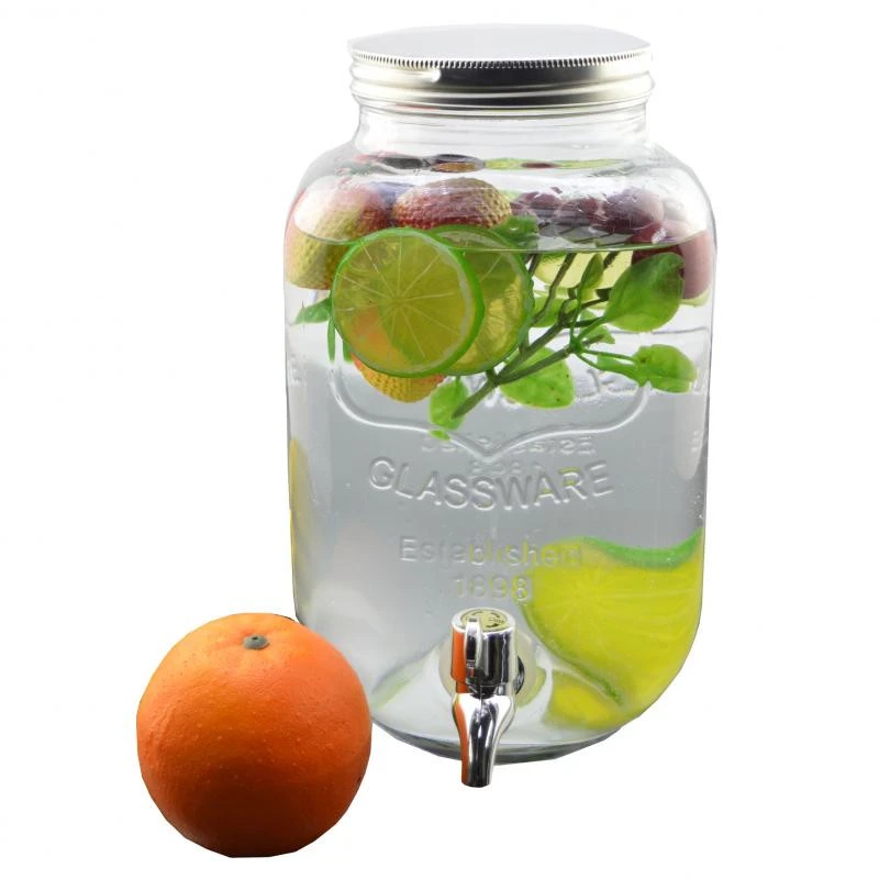 Limonádés üveg, italadagoló csappal 4 l-es