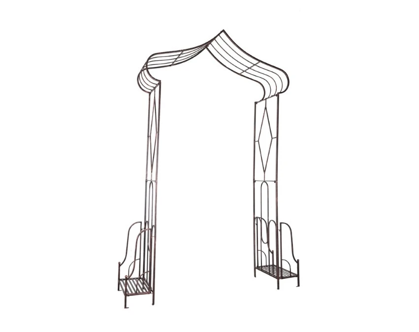 Kerti pergola – 173 x 51 x 260 cm – antik bronz színben
