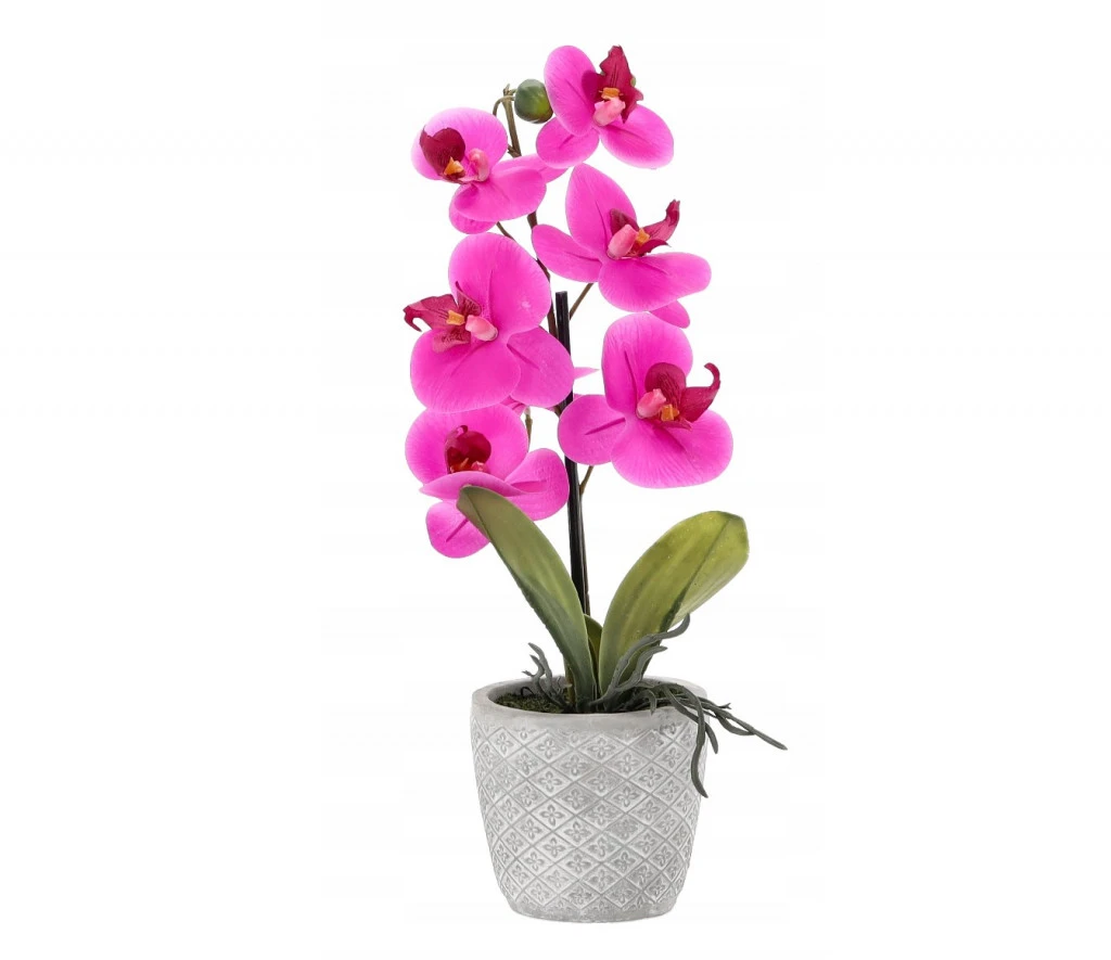 Mesterséges orchidea virág 35 cm – rózsaszín