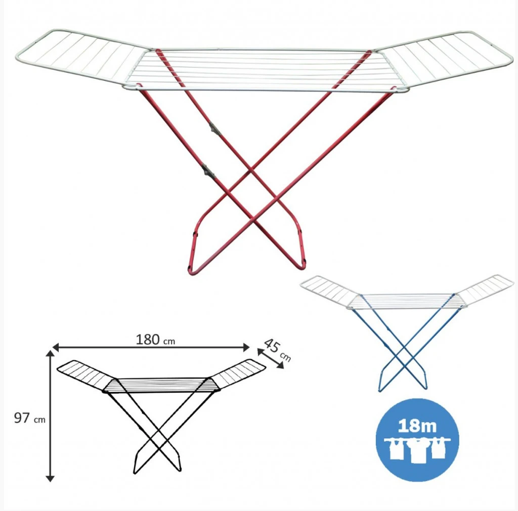 Ruhaszárító 180 x 45 x 97 CM