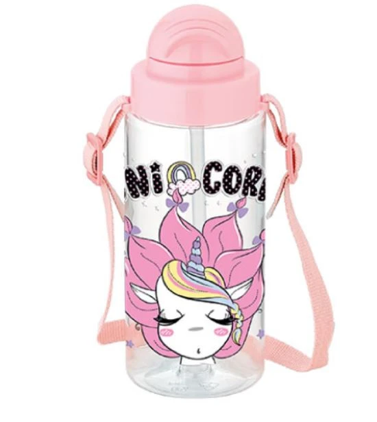 Unikornisos szívószálas gyerek kulacs