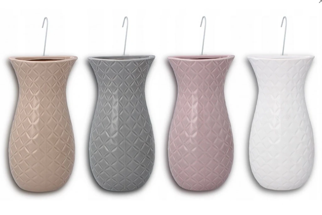 Váza formájú kerámia légnedvesitő 4 darabos szett (rózsaszín, fehér , szürke, barna)