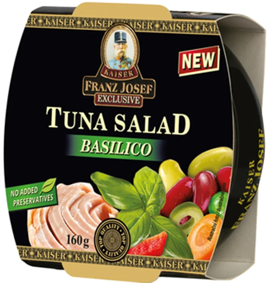 FJK TONHALSALÁTA BAZSALIKOMMAL 160G