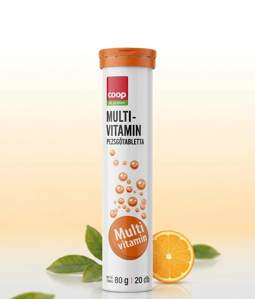 COOP MULTIVITAMIN PEZSGŐTABLETTA 80G