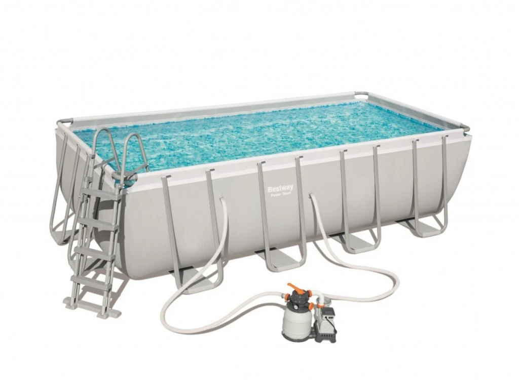 Bestway POWER STEEL fémvázas medence szett 488 cm * 244 cm *122 cm