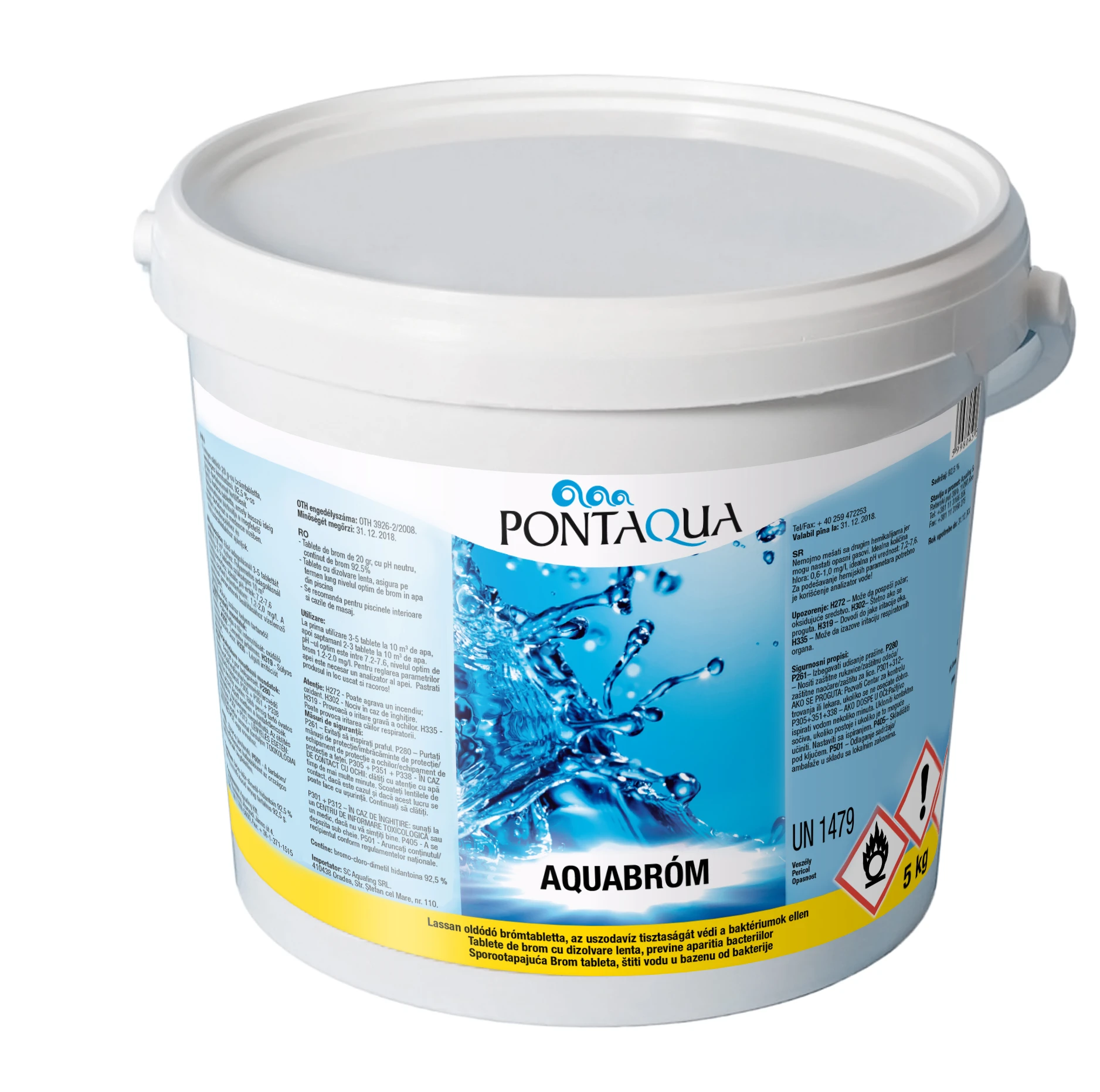 Aquabróm 5kg/20 gr-os bróm tabletta – Pontaqua