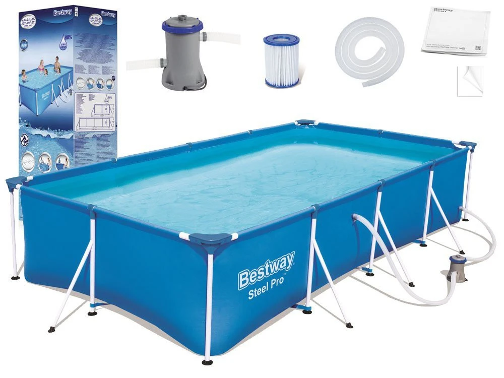 Bestway Steel Pro fémvázas medence szett 400 x 211 x 81 cm
