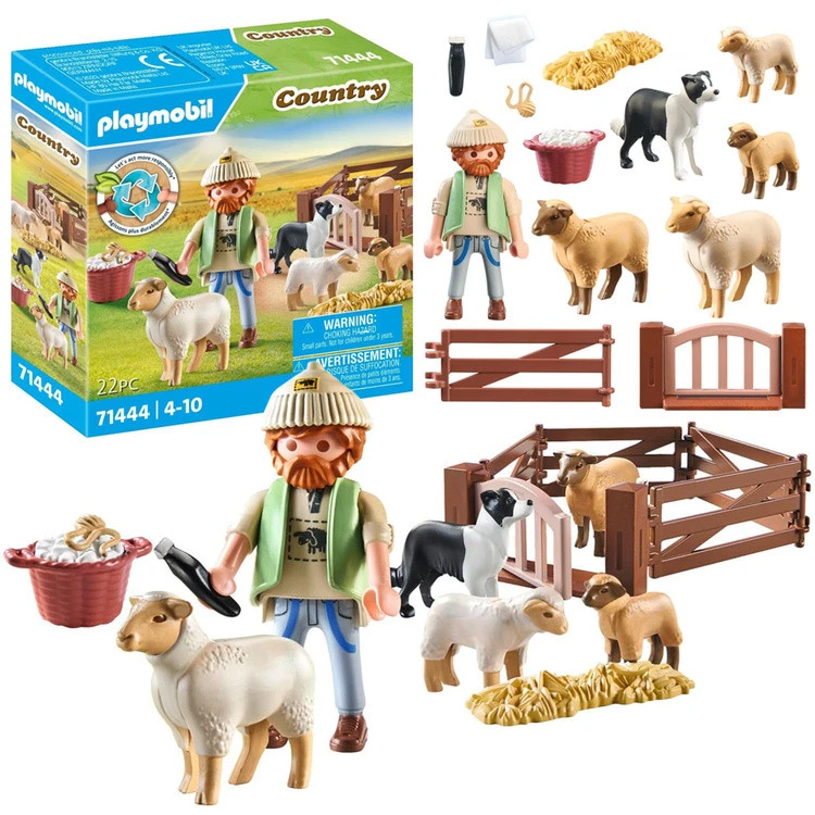 PLAYMOBIL Country – Fiatal pásztor bárányokkal – 22 darabos