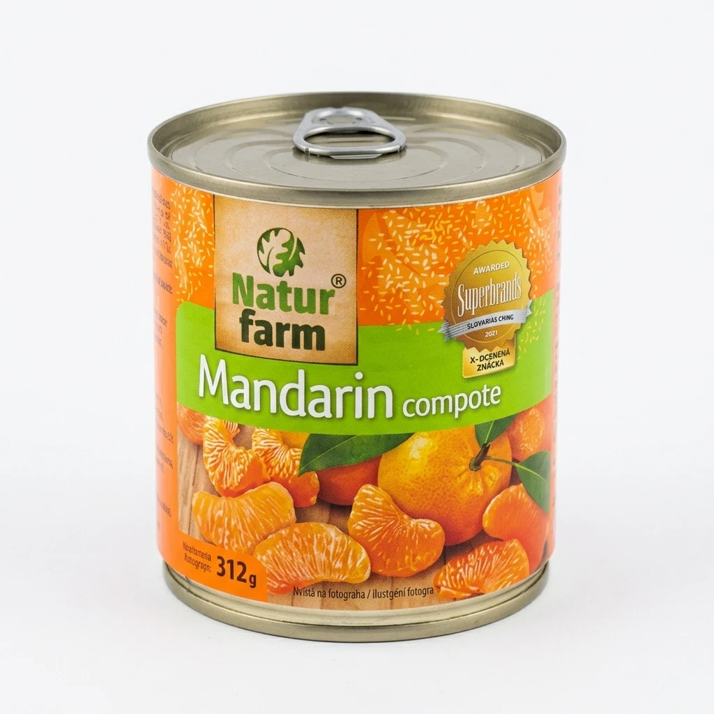 NATUR FARM MANDARIN KONZERV 312G/ 175G