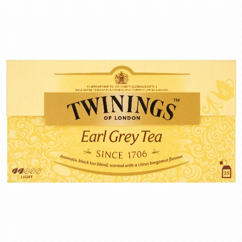 Twinings Earl Grey aromás fekete tea 25 filter 50 g