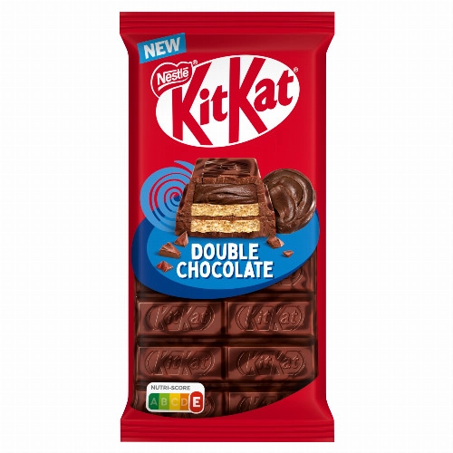 KitKat Double Chocolate kakaós krémmel töltött ropogós ostya tej- és étcsokoládéban 99 g 