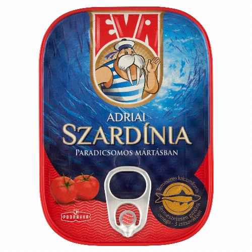 EVA SZARDÍNIA PARADICSOMSZÓSZ.100G/ 65G