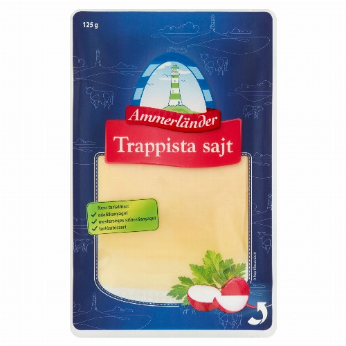 Ammerländer szeletelt trappista sajt 125 g