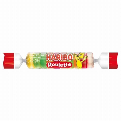 Haribo Roulette gyümölcsízű gumicukorka 25 g