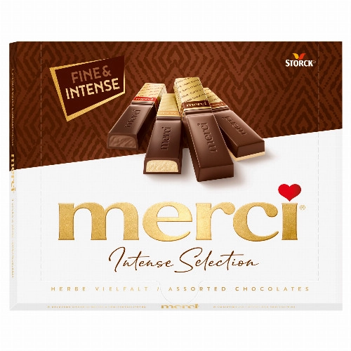 Merci Intense Selection 4 csokoládé-különlegesség 250 g 