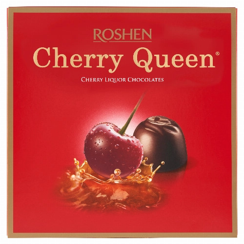 Roshen Cherry Queen étcsokoládés alkoholos-meggyes bonbon 192 g
