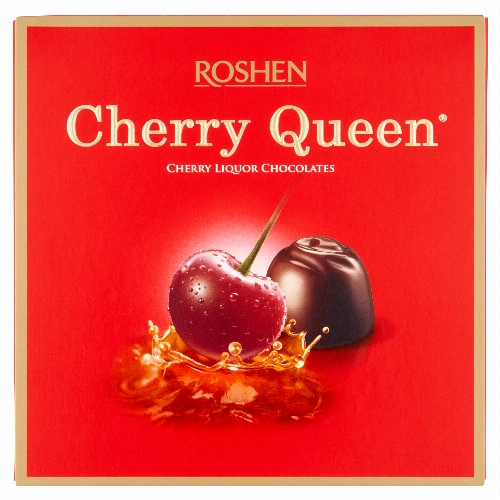 Roshen Cherry Queen étcsokoládés alkoholos-meggyes bonbon 108 g