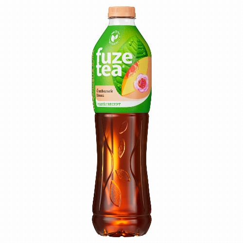 Fuze Tea szénsavmentes őszibarack és rózsaízű üdítőital fekete tea kivonattal 1,5 l
