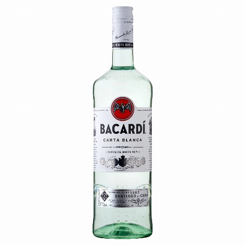 Bacardi Carta Blanca rum 37,5% 1 l