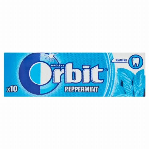 Orbit Peppermint mentaízű cukormentes rágógumi édesítőszerrel 14 g