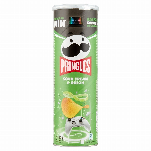 Pringles hagymás-tejfölös ízesítésű snack 165 g