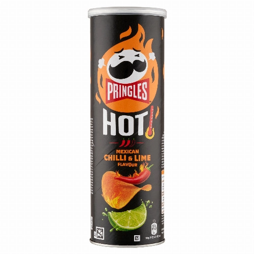 Pringles Hot Mexican chili és lime ízesítésű sós snack 160 g