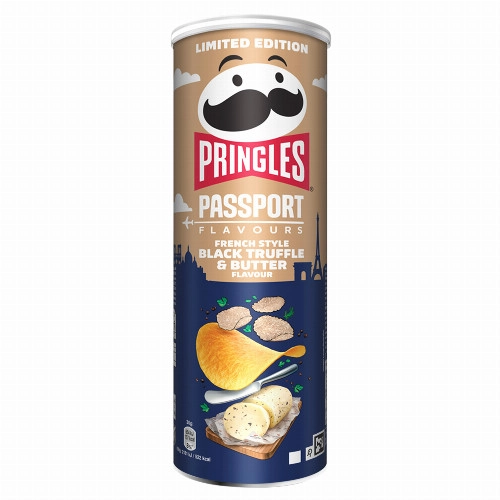 Pringles fekete szarvasgomba és vaj ízesítésű sós snack 165 g
