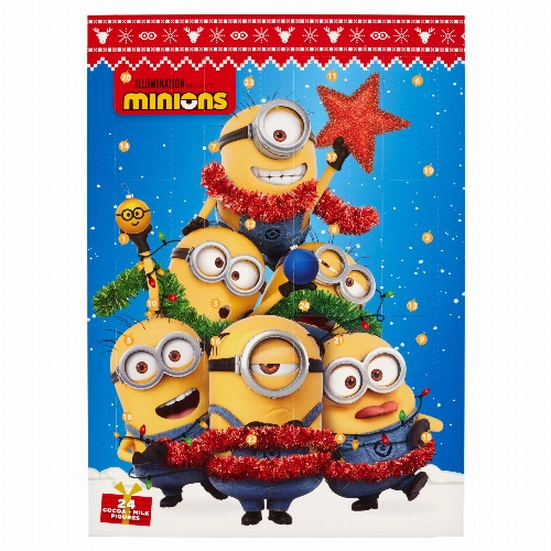 Minions Adventi naptár kakaós és tejes figurákkal 50 g