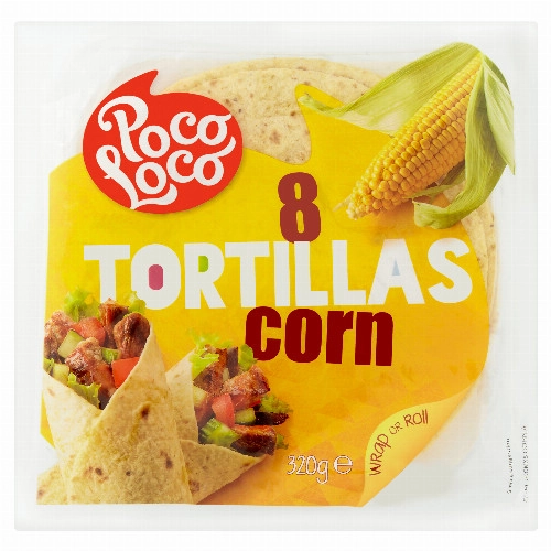 Poco Loco tortilla kukoricalisztből 8 db 320 g