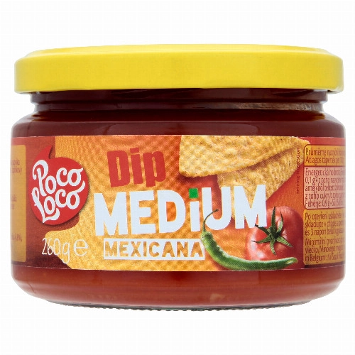 POCO LOCO DIP SALSA SZÓSZ MÉDIUM 260G