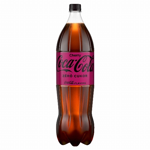 Coca-Cola Zero Cherry colaízű energiamentes szénsavas üdítőital cseresznye ízesítéssel 1,75 l