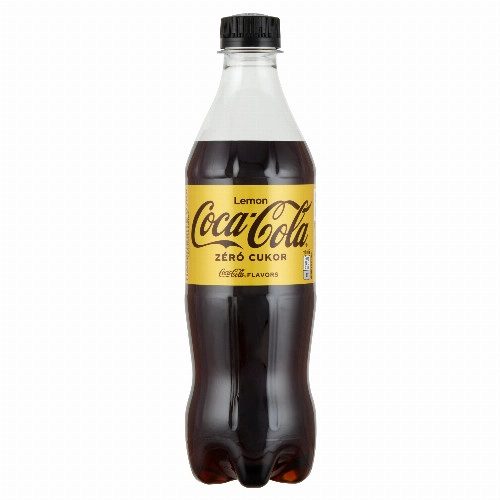 Coca-Cola Zero Lemon cola és citromízű energiamentes szénsavas üdítőital édesítőszerekkel 500 ml