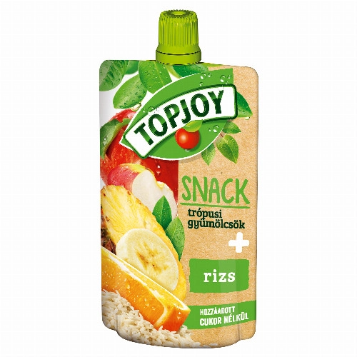 Topjoy Snack rostos trópusi vegyes gyümölcs püré rizzsel 100 g