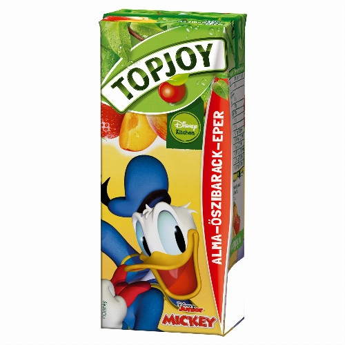 Topjoy alma-őszibarack-eper ital 200 ml