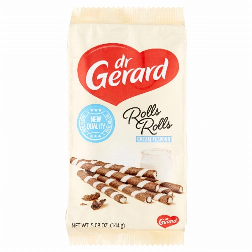 Dr Gerard Rolls Rolls kakaós ostyarúd tejszín ízű krémmel 144 g