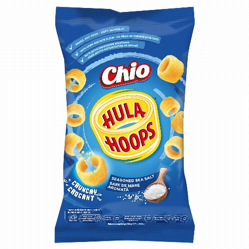 Chio Hula Hoops kukoricalisztből készült snack, fűszeres tengeri sóval 70 g