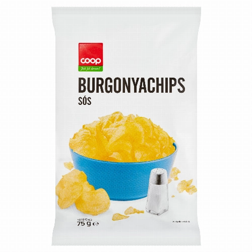 Coop sós burgonyachips 75 g