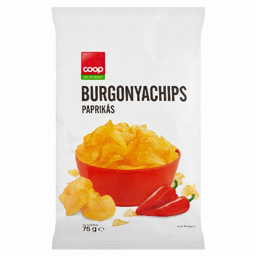 Coop paprikás burgonyachips 75 g 