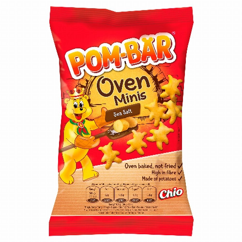 Pom-Bär Oven Minis tengeri sós ízesítésű burgonyasnack 70 g