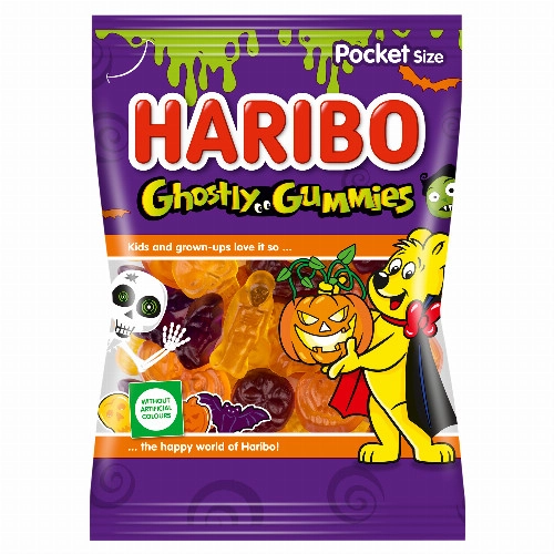  Haribo Ghostly Gummies gyümölcsízű gumicukorka 90 g