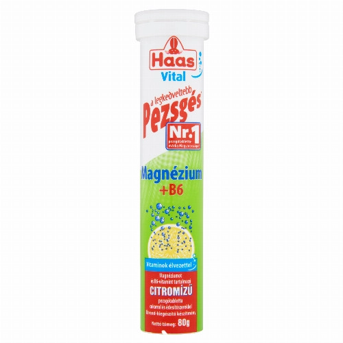 HAAS PEZSGŐTABLETTA MAGNÉZIUM 80G