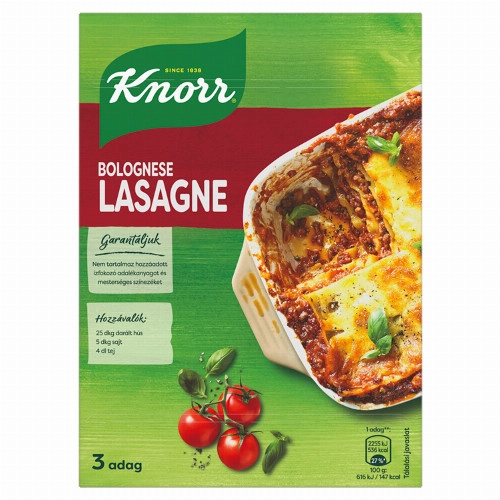Knorr lasagne tészta bolognai mártással 205 g