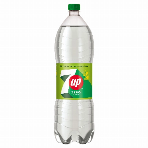 7UP energiamentes citrom és lime aromákkal ízesített szénsavas üdítőital édesítőszerekkel 2 l