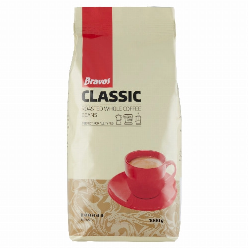 Bravos Classic pörkölt szemes kávé 1000 g