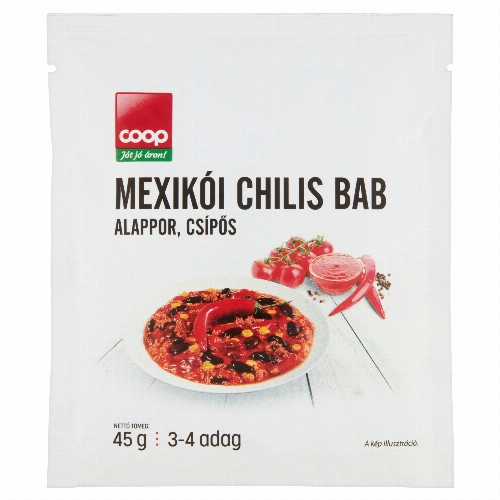 Coop csípős mexikói chilis bab alappor 45 g
