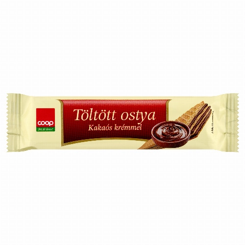 Coop kakaós krémmel töltött ostya 25 g