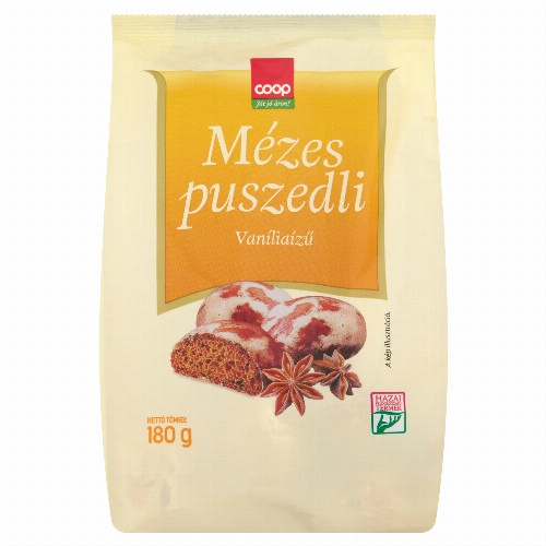 COOP MÉZES PUSZEDLI VANÍLIÁS 180G