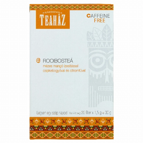 GÁRDONYI TEAHÁZ ROOIBOS MÉZES MANGÓ-CITROMFŰ 20X1.5G